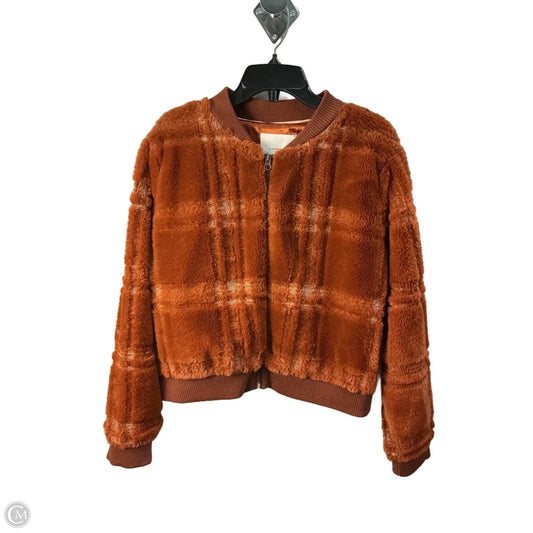Coat Faux Fur & Sherpa By Anthropologie In Brown, Size: M