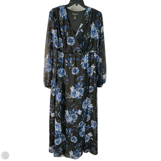 Dress Casual Maxi By Inc In Black, Size: Xl