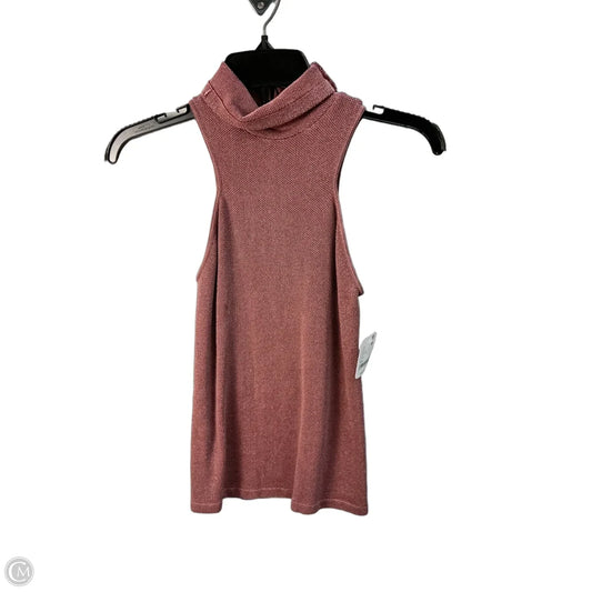 Top Sleeveless By Anthropologie In Red, Size: S