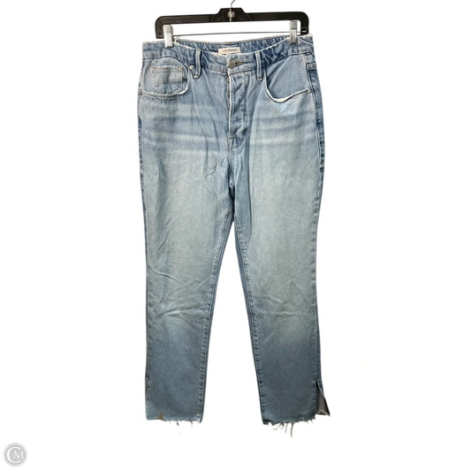 Jeans Straight By Good American In Blue Denim, Size: 4
