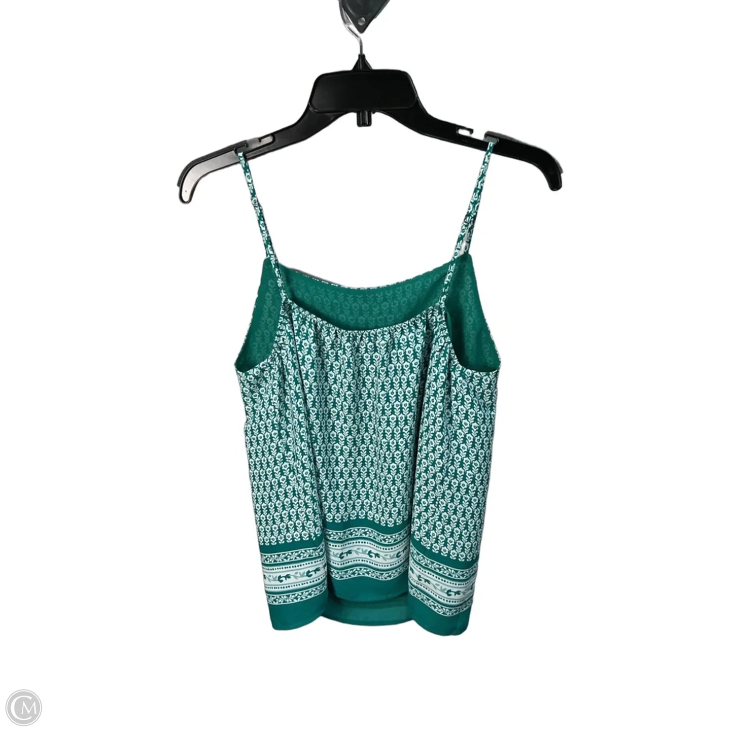 Top Sleeveless By Loft In Green, Size: M