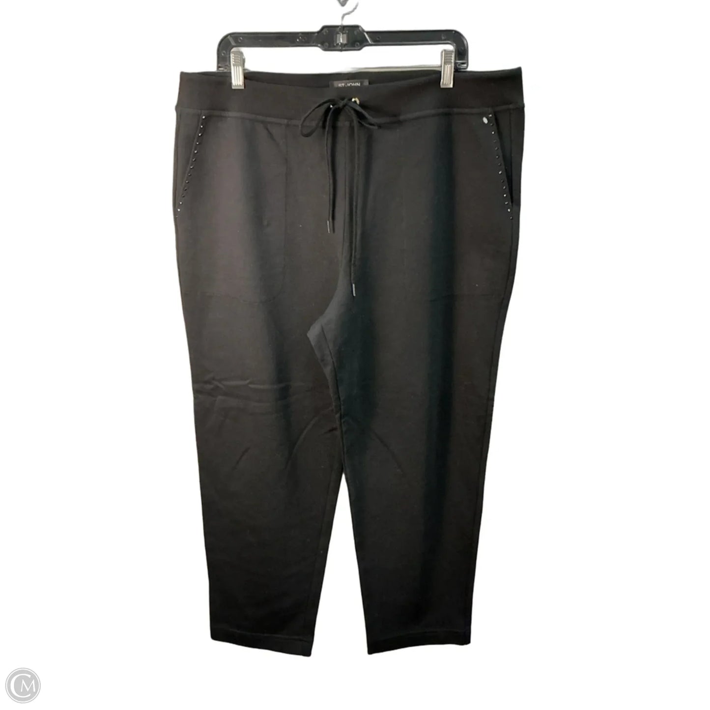 Pants Lounge By St. John In Black, Size: Xl