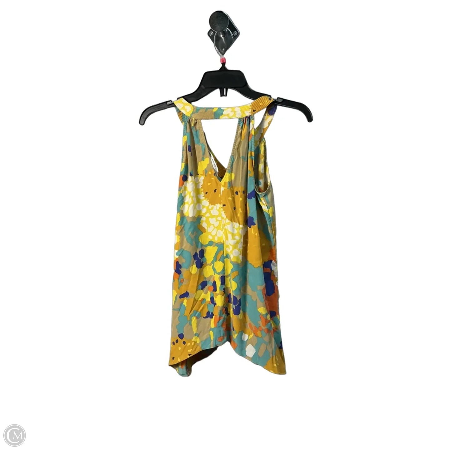 Top Sleeveless Designer By Diane Von Furstenberg In Tan & Yellow, Size: S