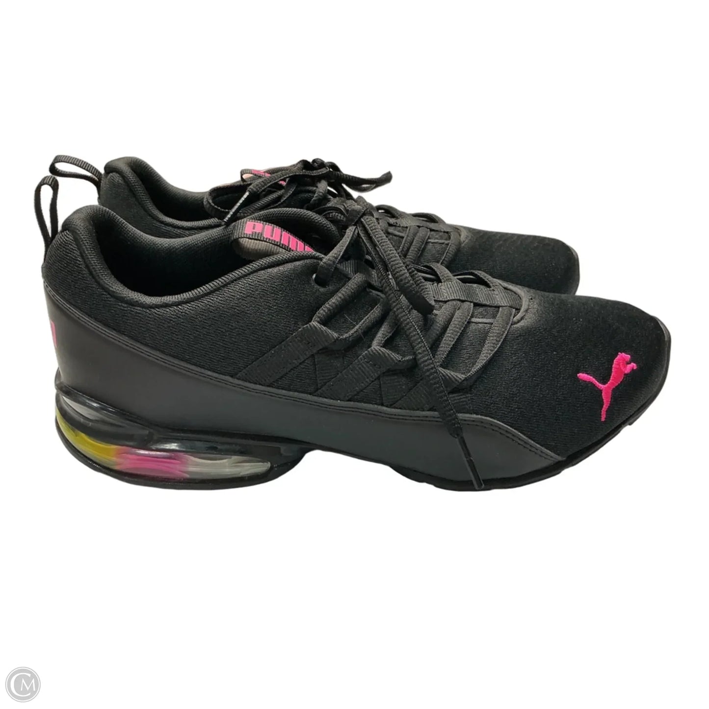 Shoes Athletic By Puma In Black & Pink, Size: 8.5