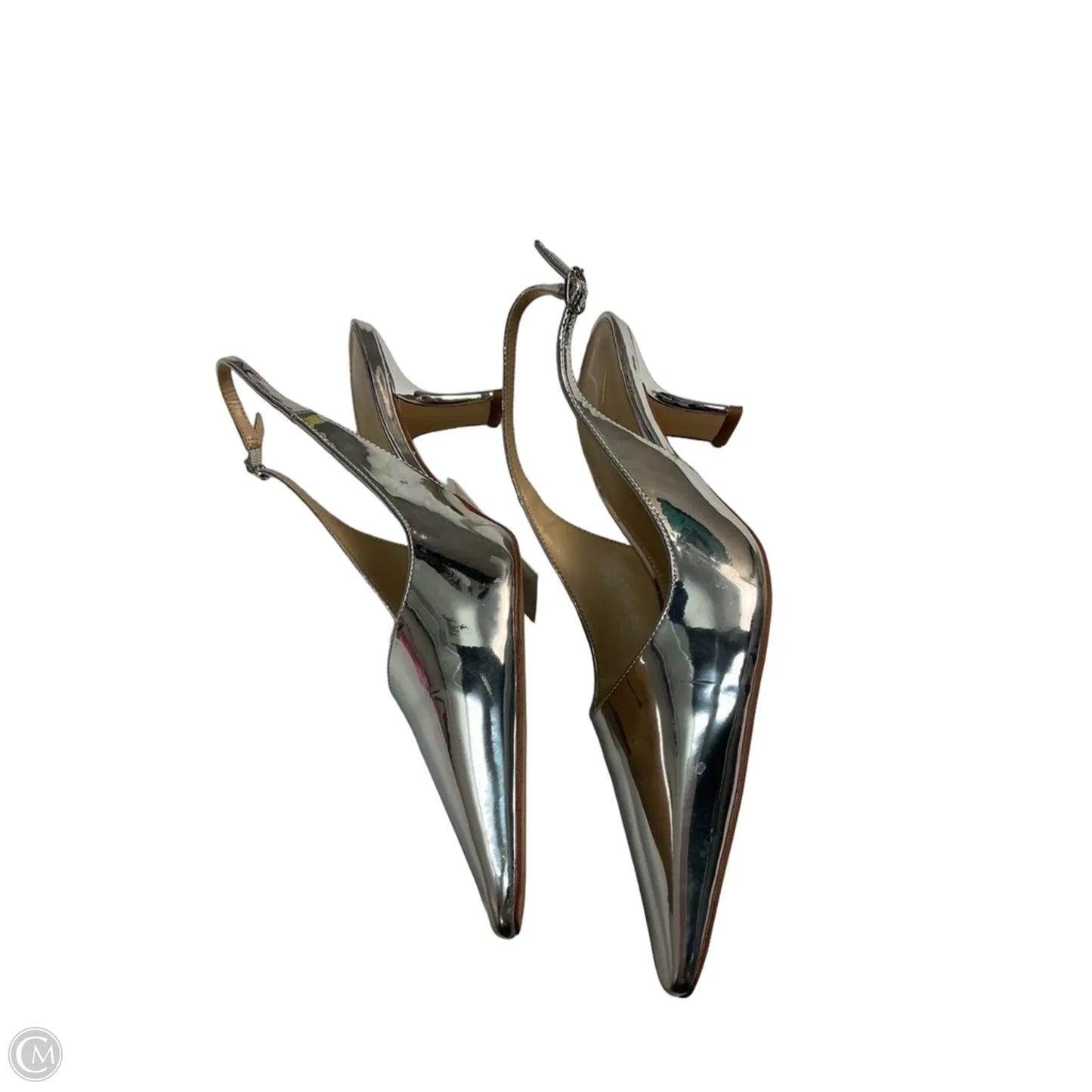 Shoes Heels Kitten By Sam Edelman In Silver, Size: 8.5