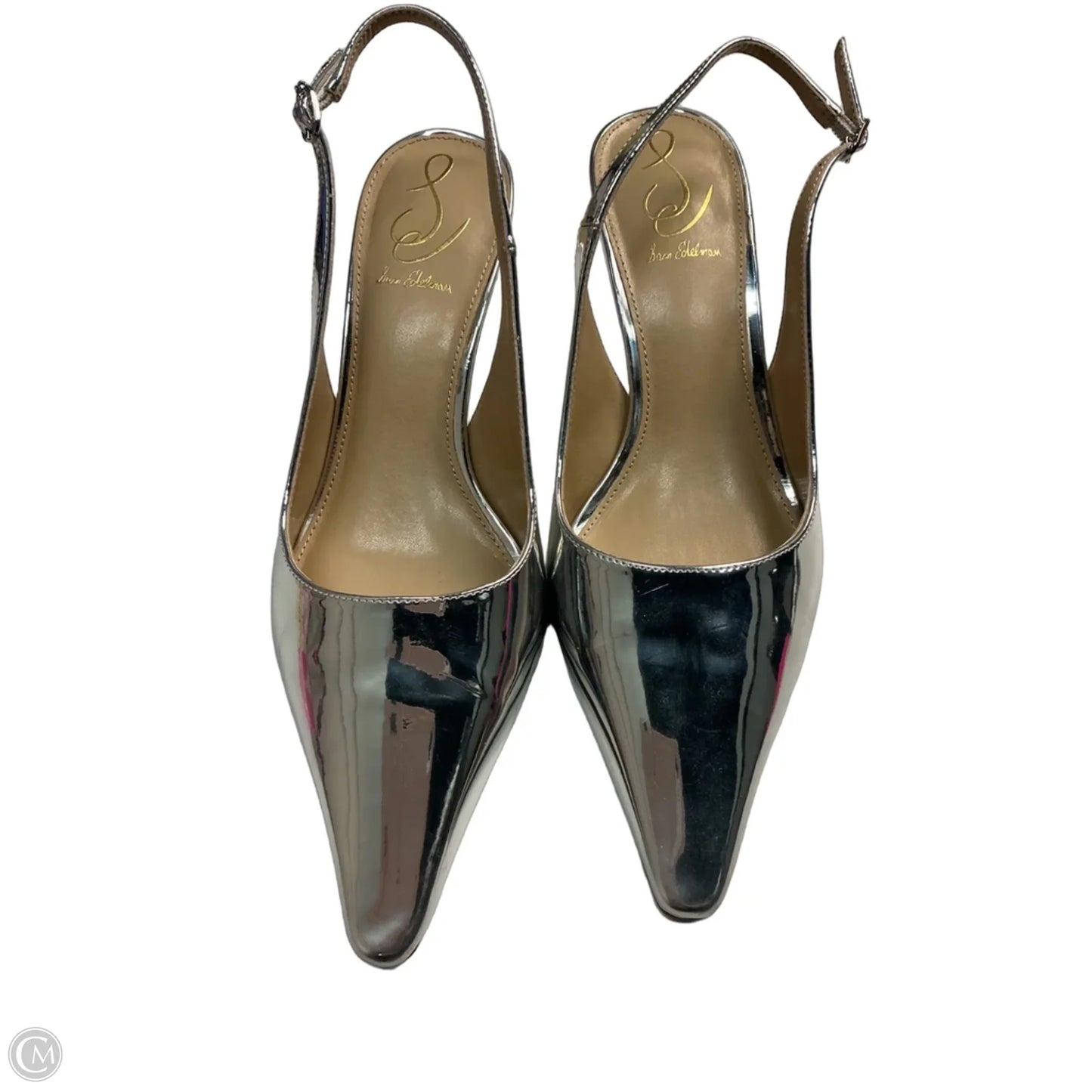 Shoes Heels Kitten By Sam Edelman In Silver, Size: 8.5
