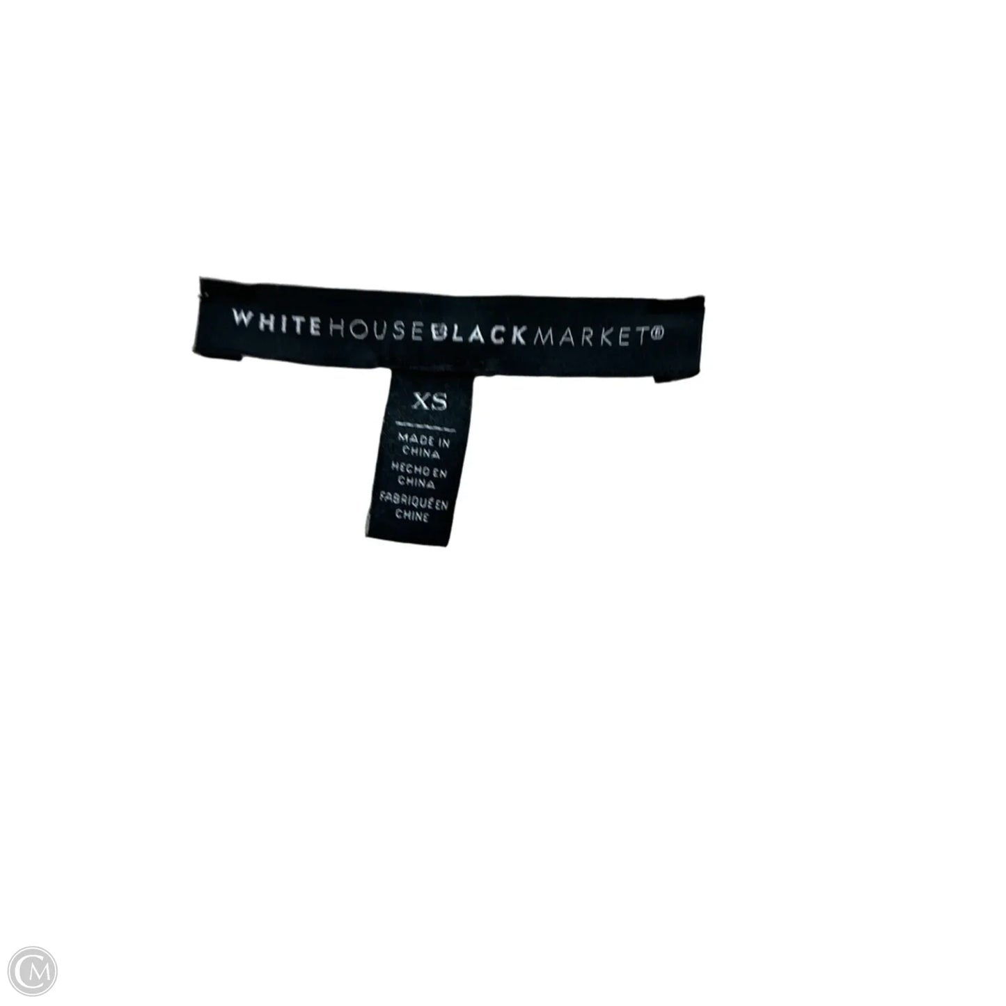 Top Long Sleeve By White House Black Market In Cream & Green, Size: Xs