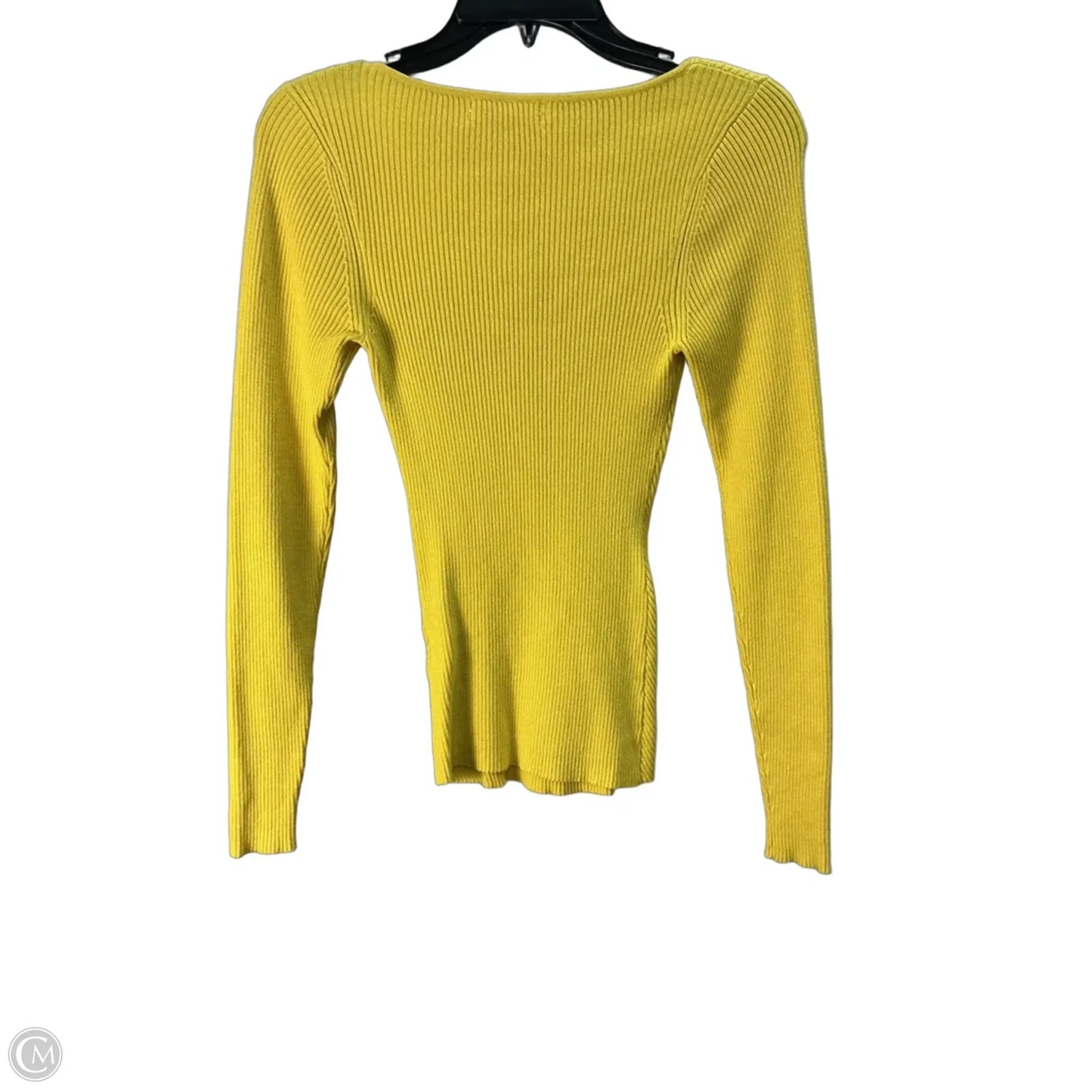 Top Long Sleeve By Anthropologie In Yellow