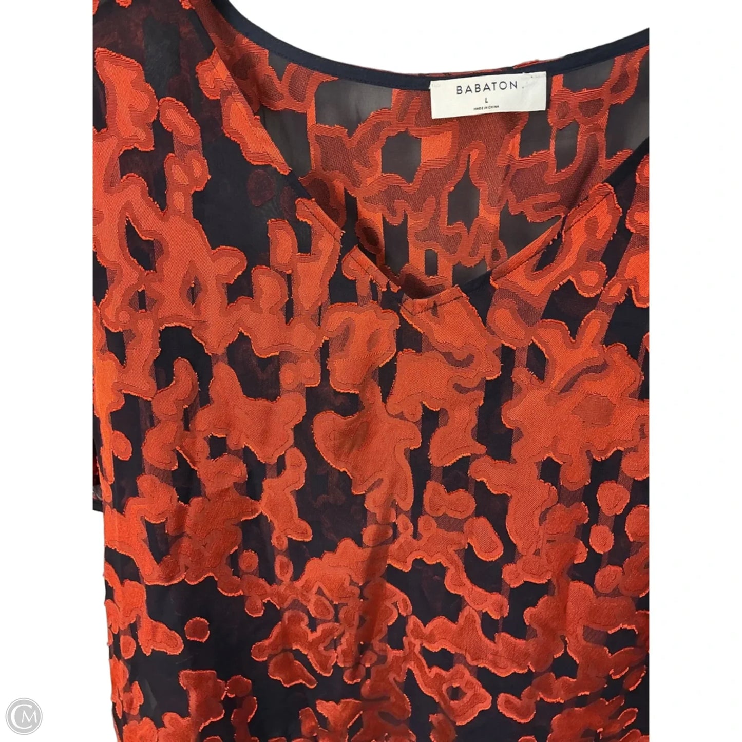 Top Short Sleeve By Babaton In Red, Size: L