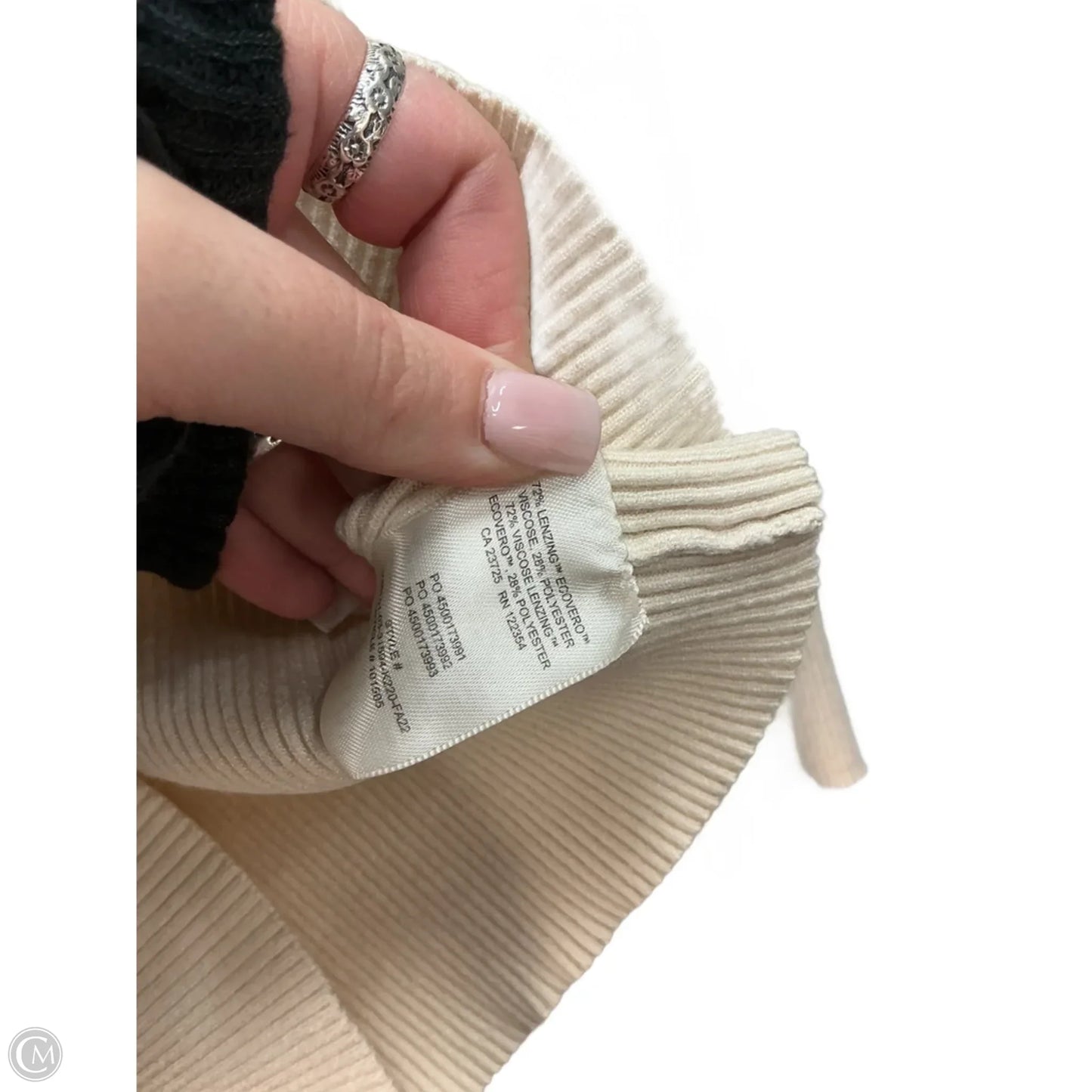 Top Long Sleeve By Babaton In Beige, Size: S