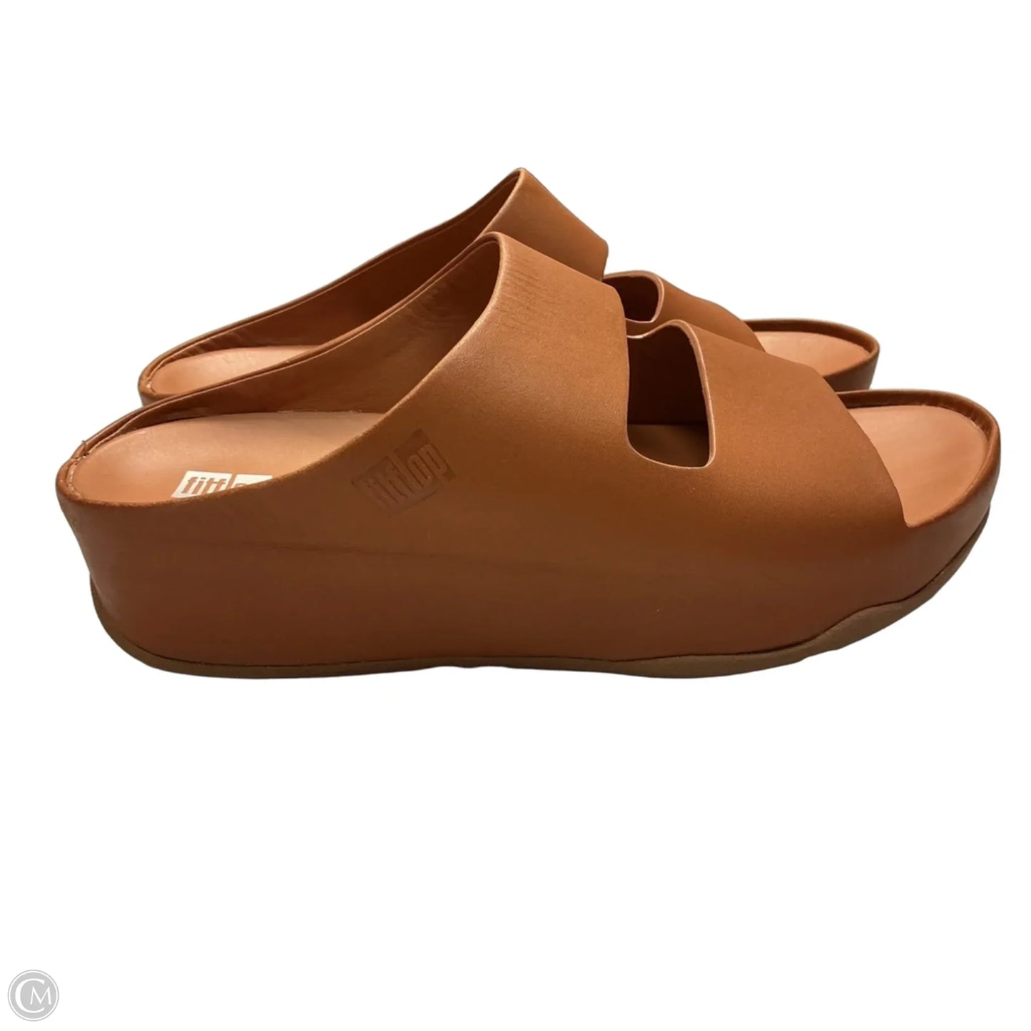 Sandals Heels Platform By Fitflop In Tan, Size: 9