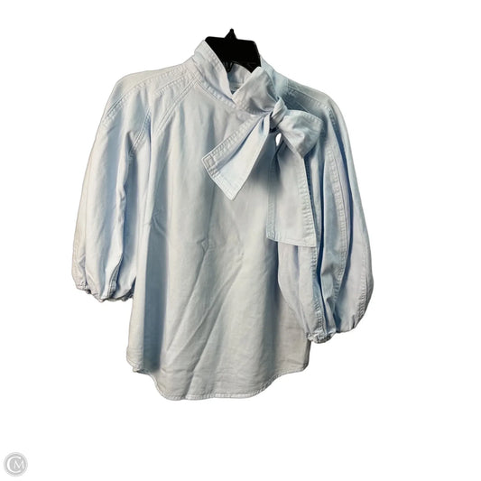 Top Short Sleeve By A Loves A In Blue, Size: M