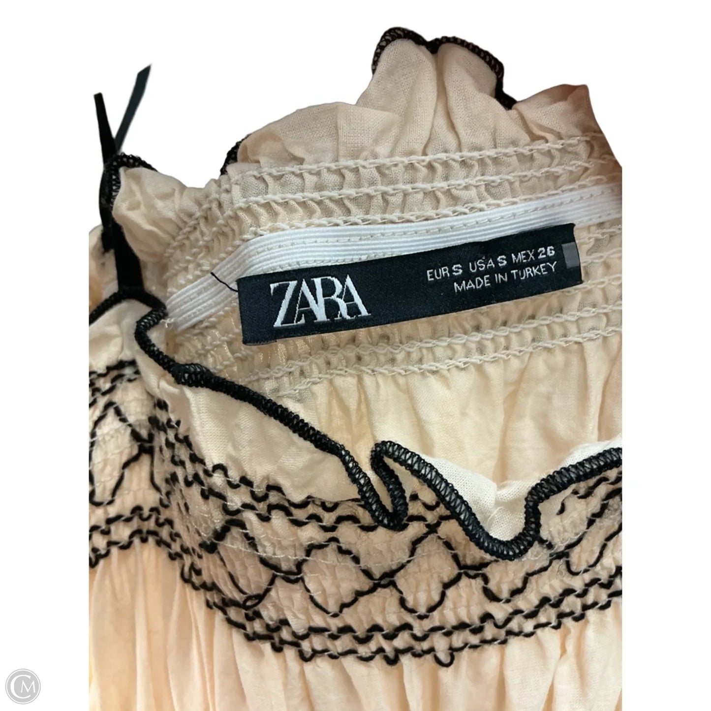Dress Party Long By Zara In Cream, Size: S