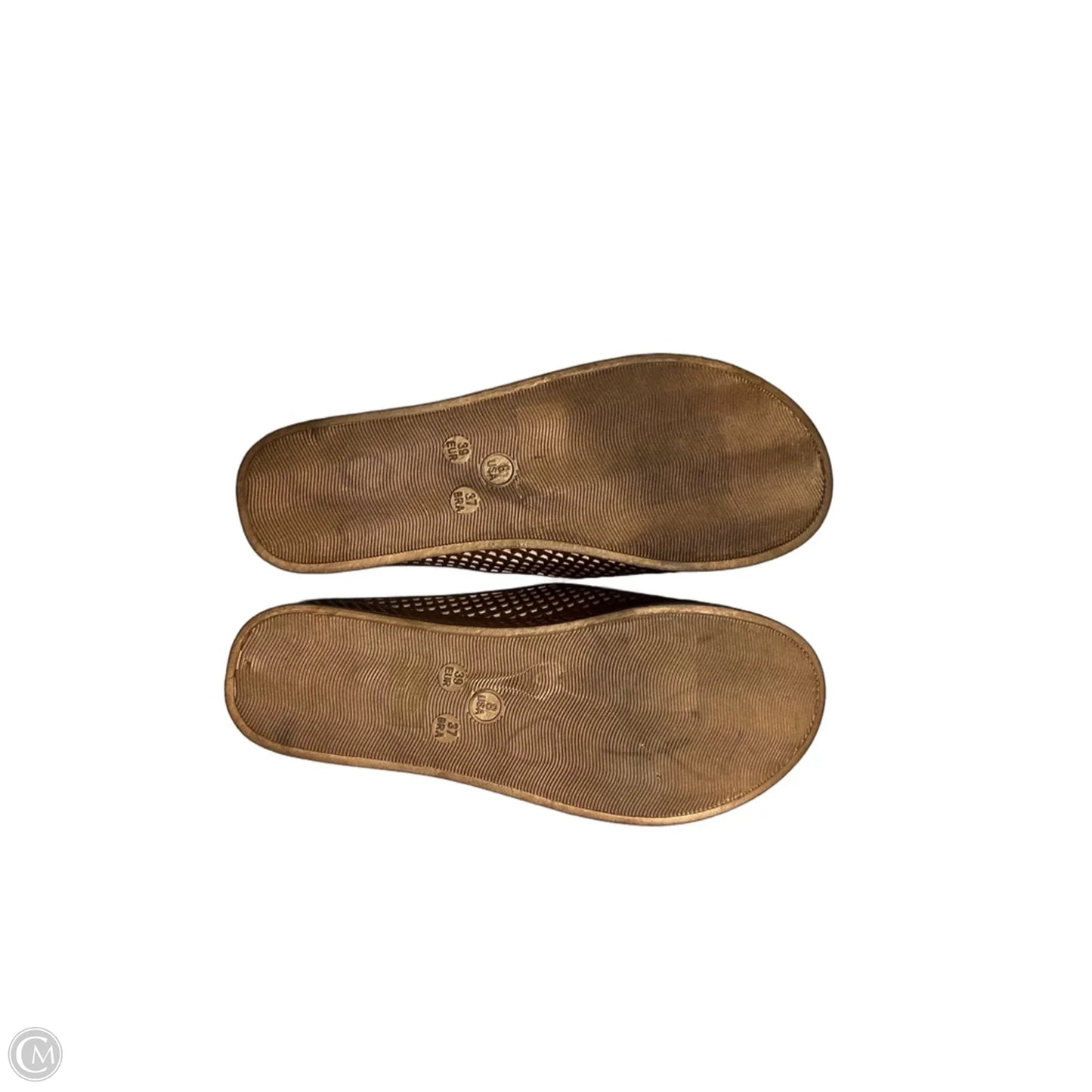Sandals Heels Platform By Jeffrey Campbell In Gold, Size: 8