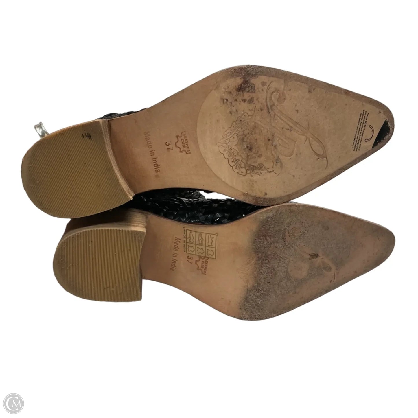 Boots Ankle Heels By Free People In Black & Brown, Size: 6.5