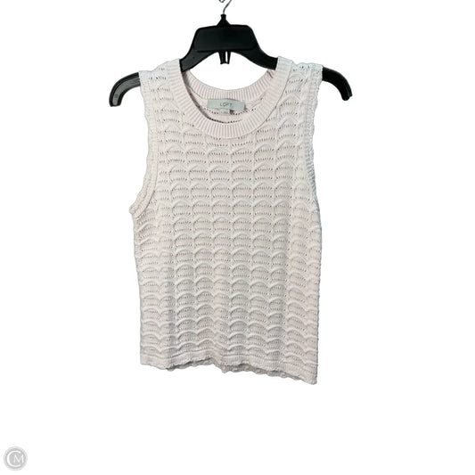 Top Sleeveless By Loft In Pink, Size: S