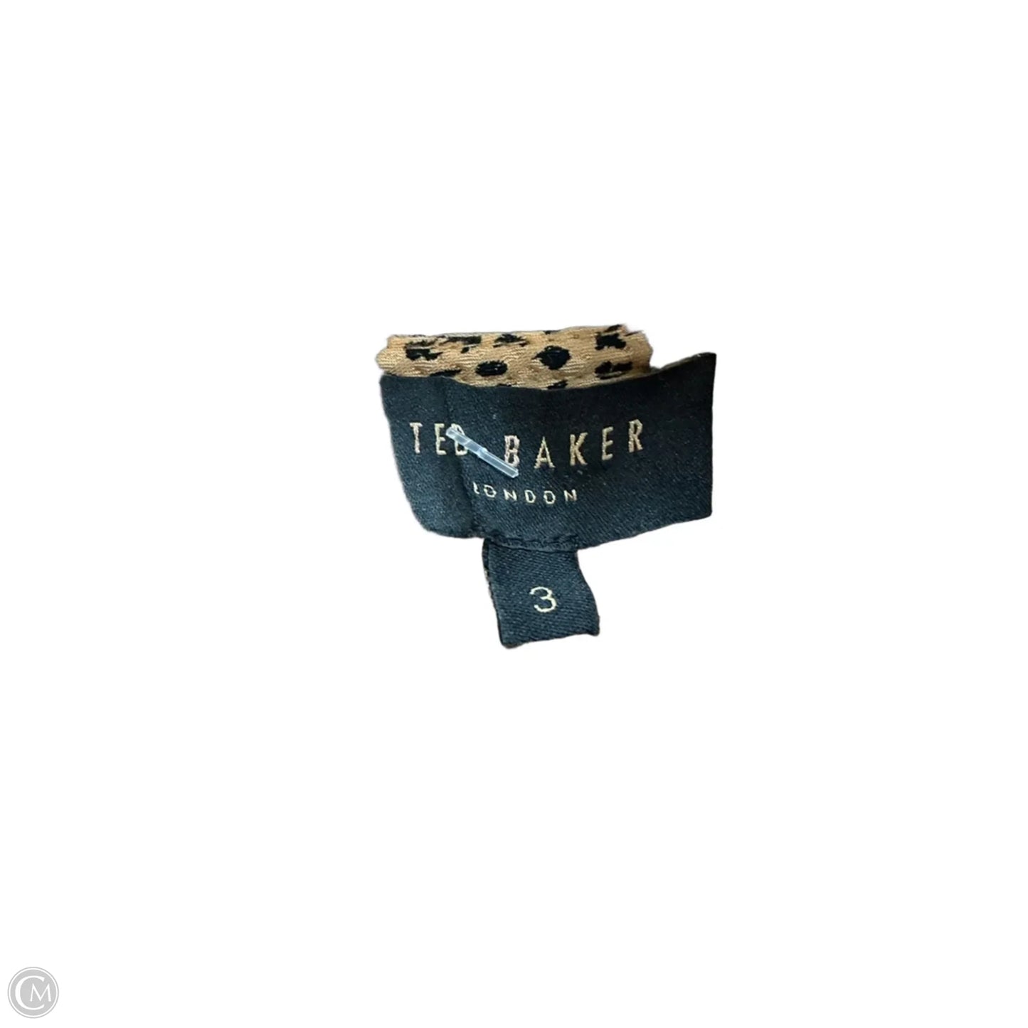 Top Short Sleeve By Ted Baker In Animal Print, Size: S