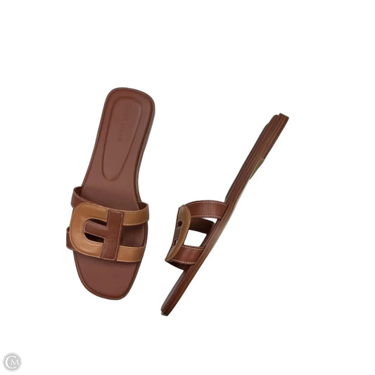 Sandals Flats By Cole-haan In Brown & Tan, Size: 9