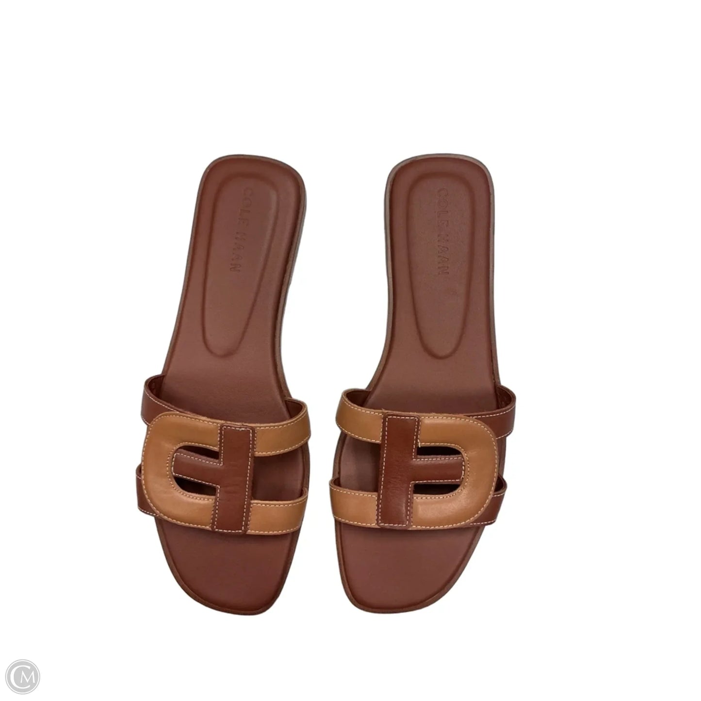 Sandals Flats By Cole-haan In Brown & Tan, Size: 9