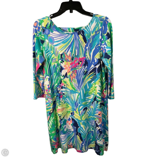 Dress Designer By Lilly Pulitzer In Blue & Green, Size: M