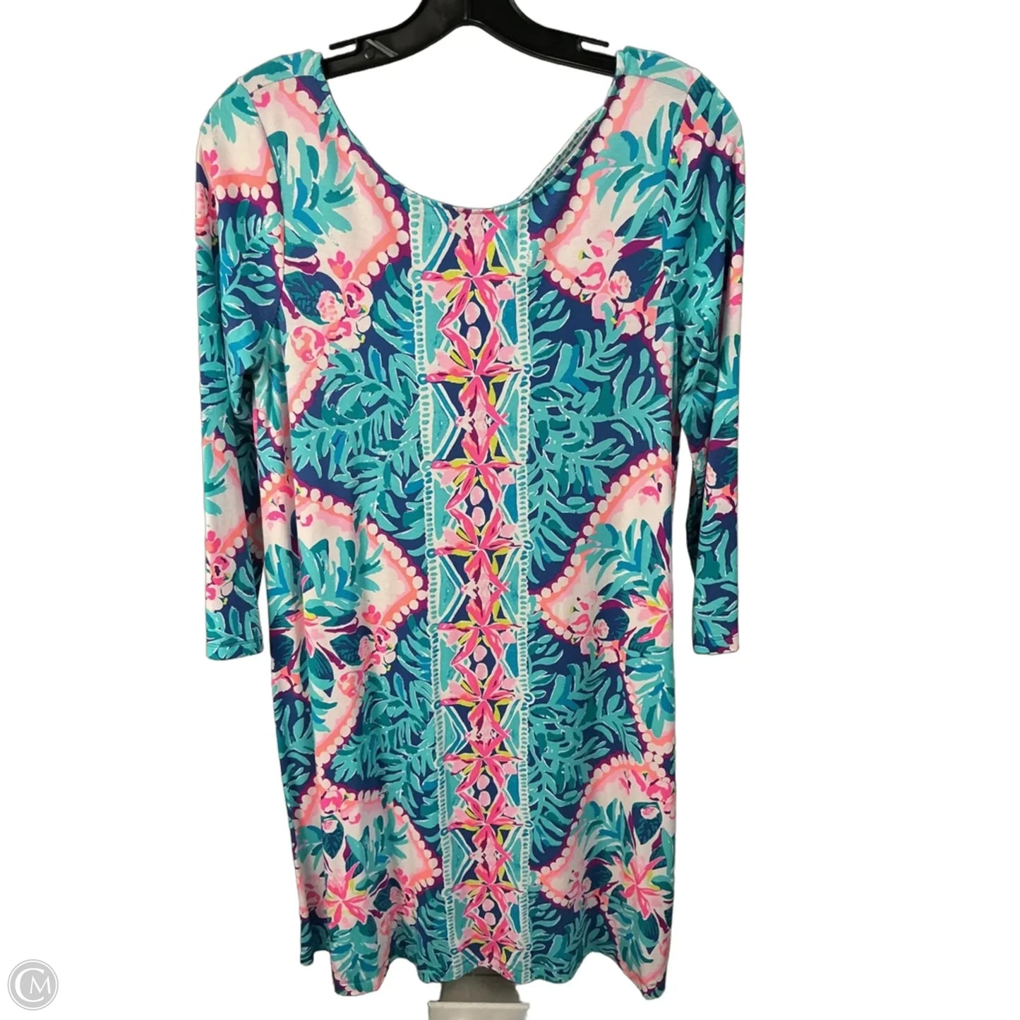 Dress Designer By Lilly Pulitzer In Green & Pink, Size: M