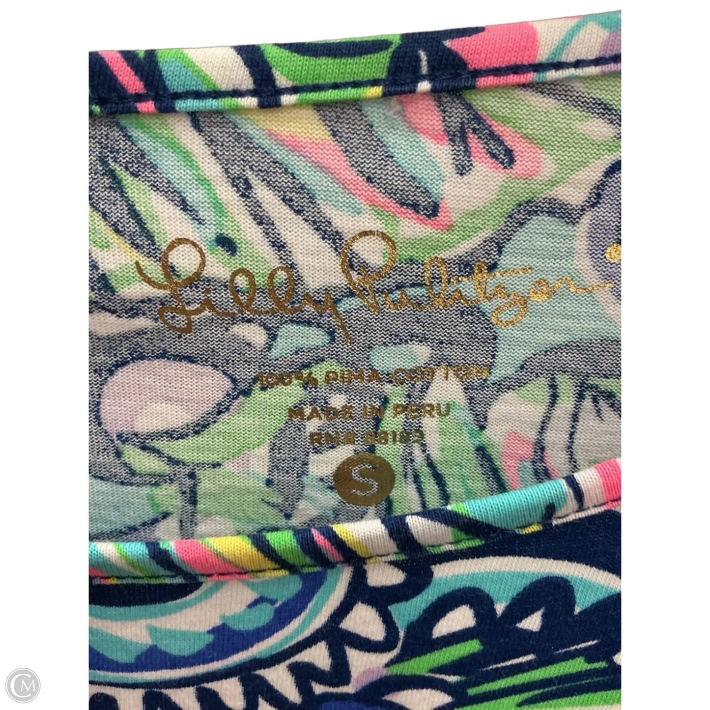 Dress Designer By Lilly Pulitzer In Blue & Green, Size: S