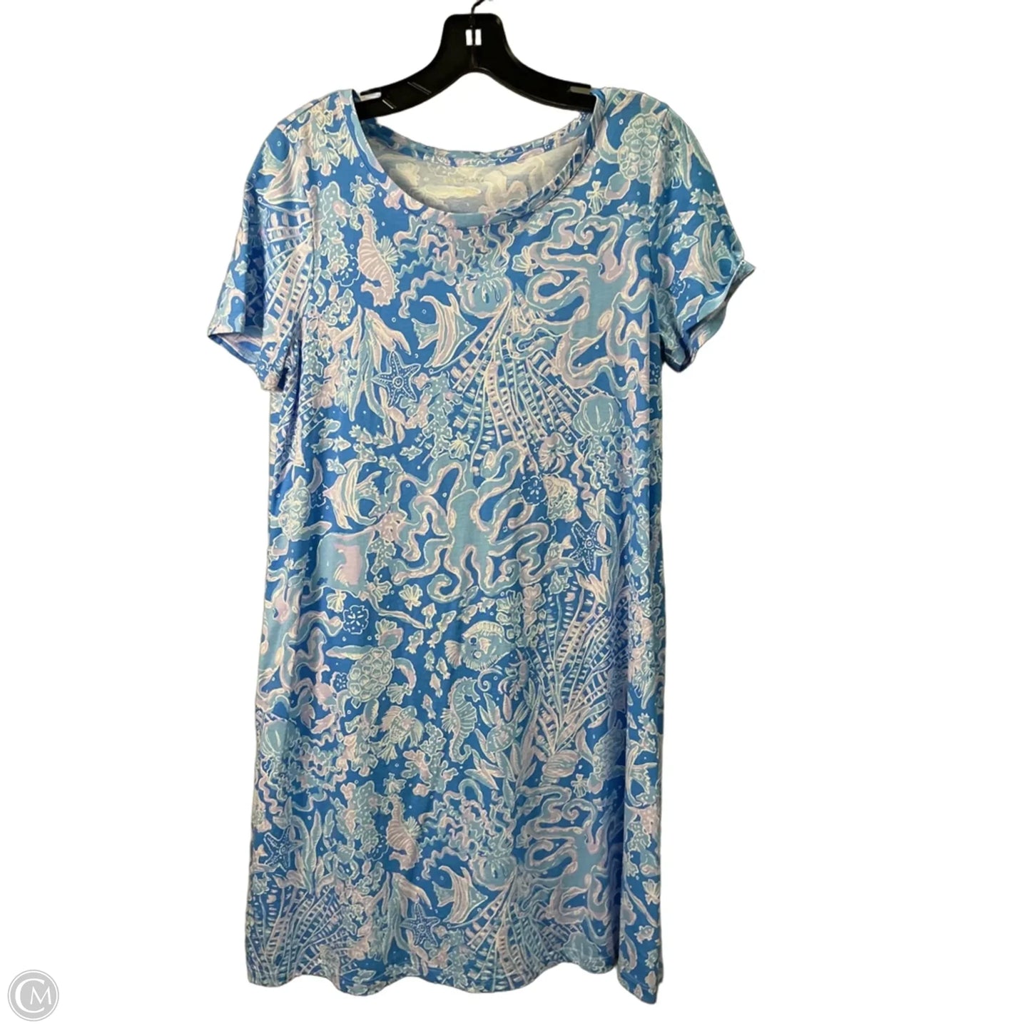 Dress Designer By Lilly Pulitzer In Blue & Purple, Size: M