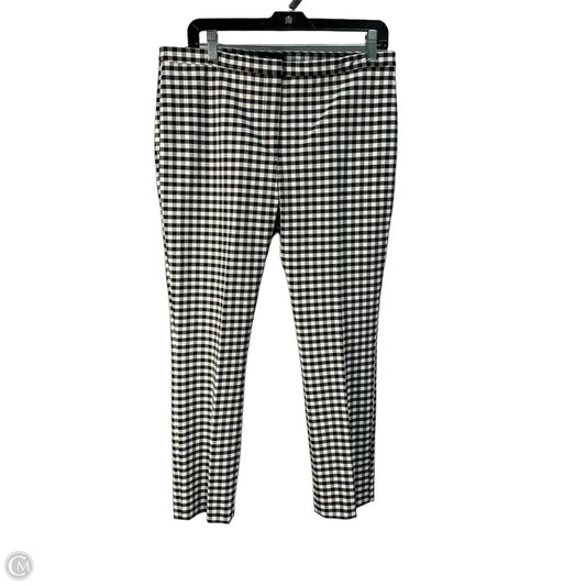 Pants Dress By Theory In Checkered Pattern, Size: 12