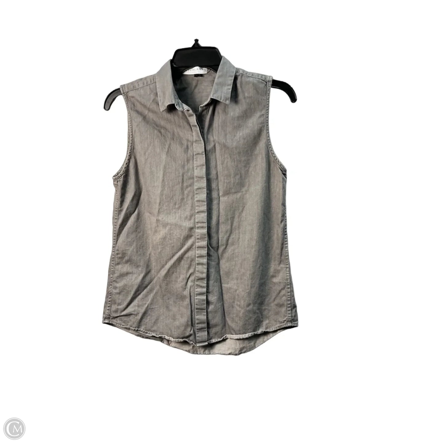 Top Sleeveless By Everlane In Grey, Size: S
