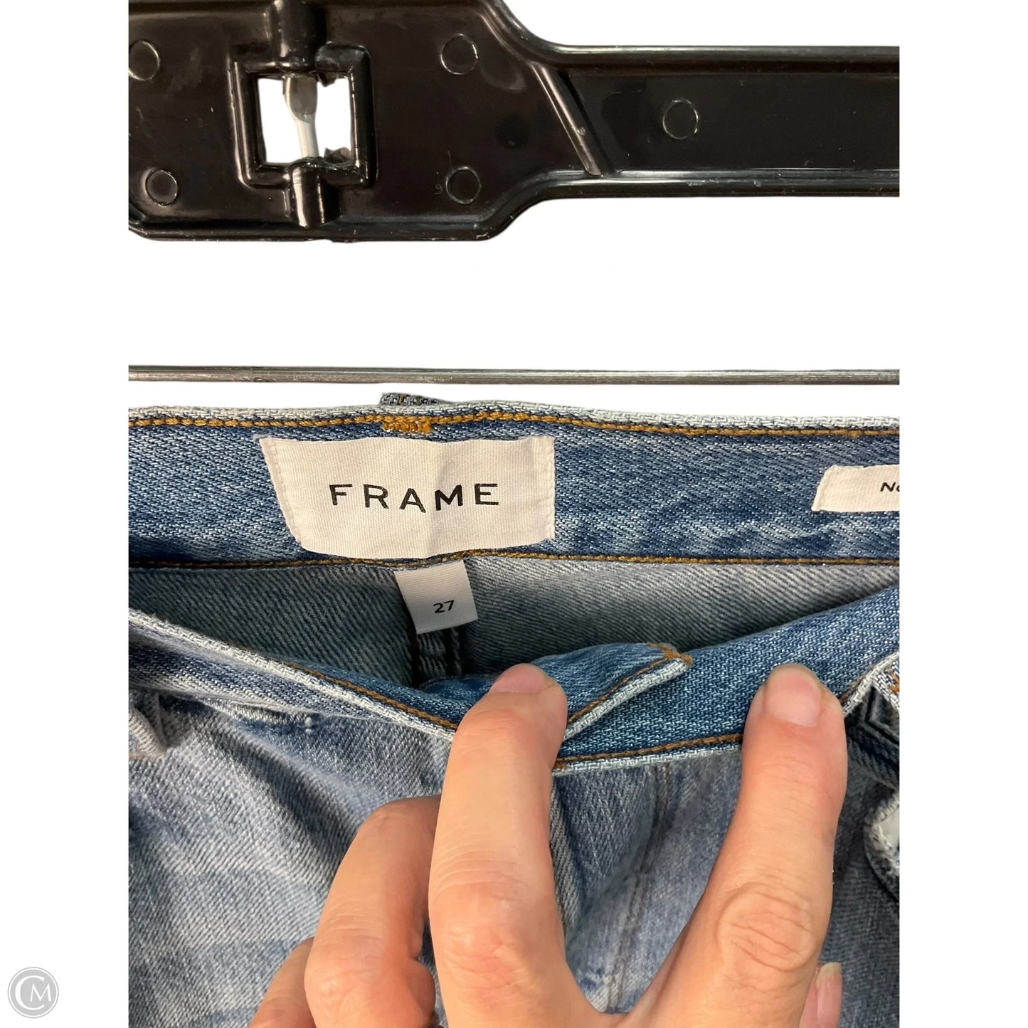 Jeans Straight By Frame In Blue, Size: 4