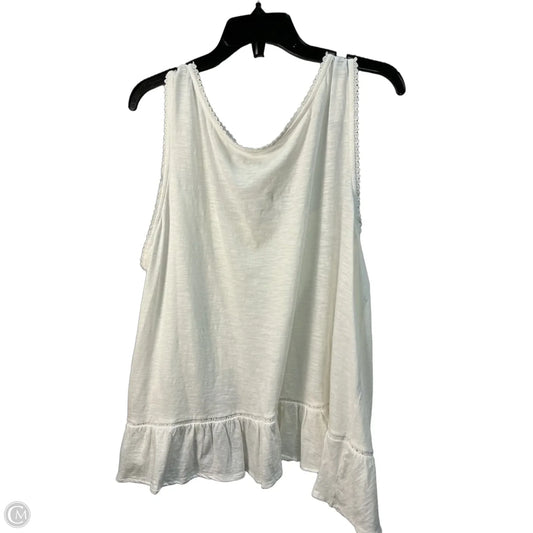 Top Sleeveless By Banana Republic In Red & Tan, Size: M
