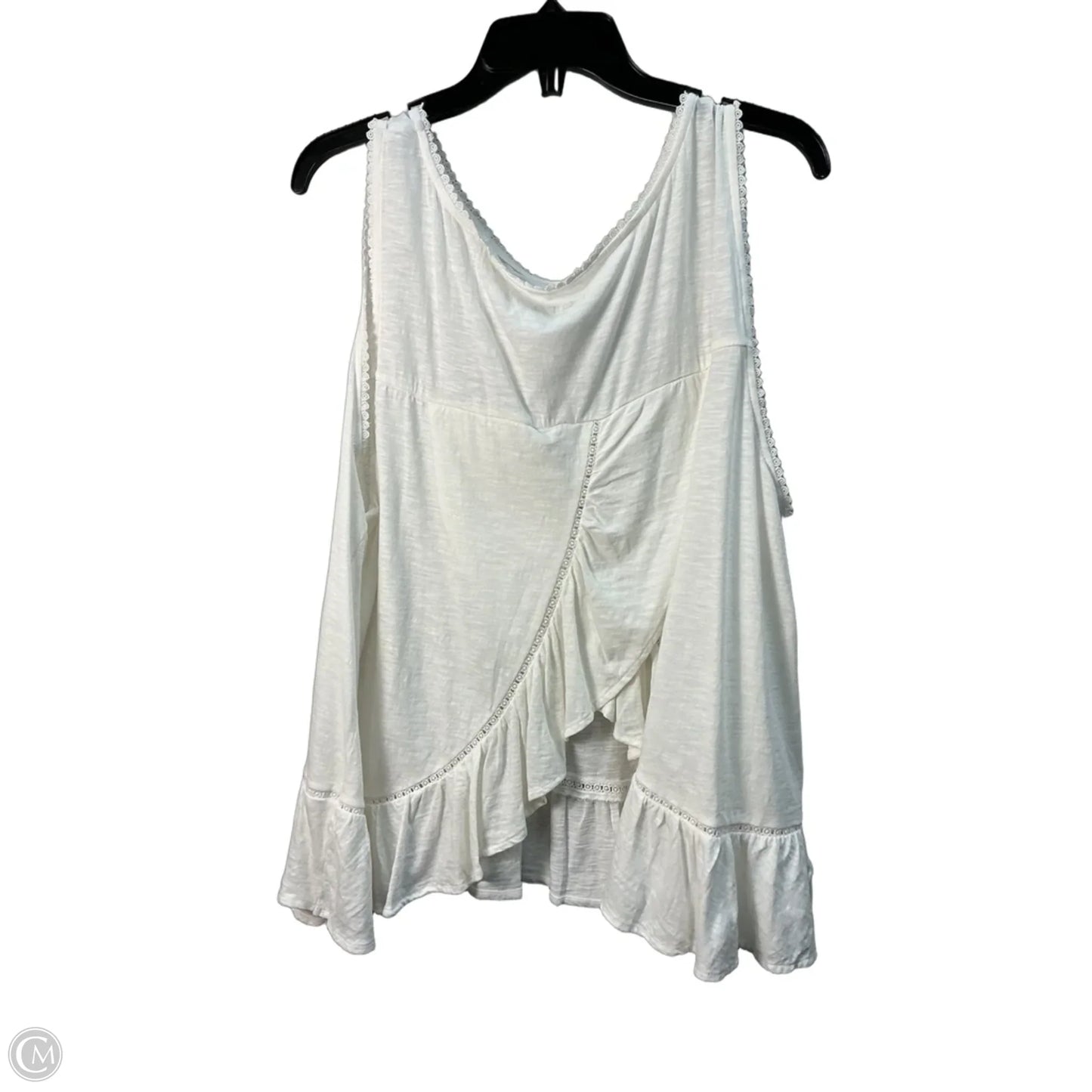 Top Sleeveless By Banana Republic In Red & Tan, Size: M