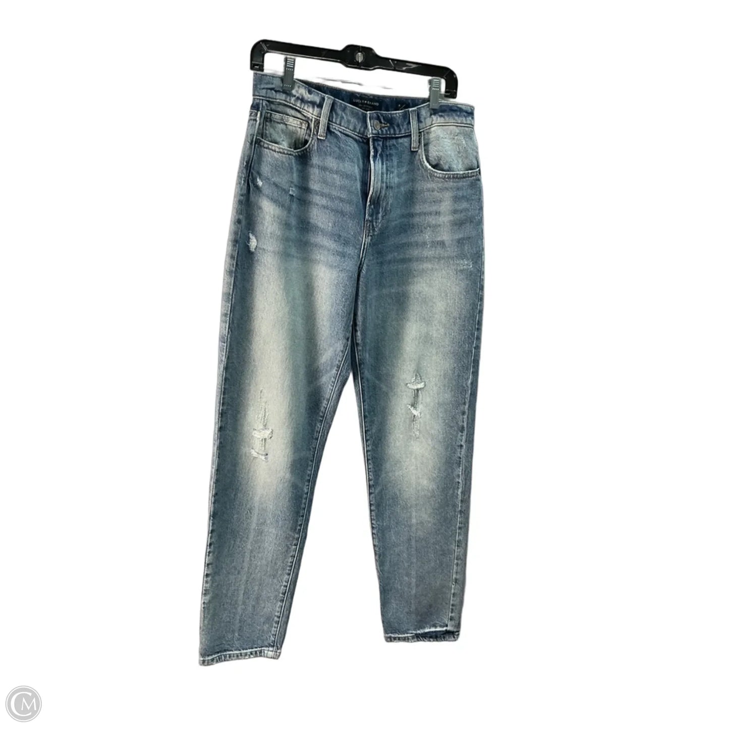 Jeans Straight By Lucky Brand In Blue Denim, Size: 8