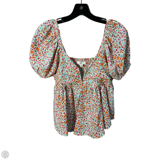Top Short Sleeve By Entro In Multi-colored, Size: S