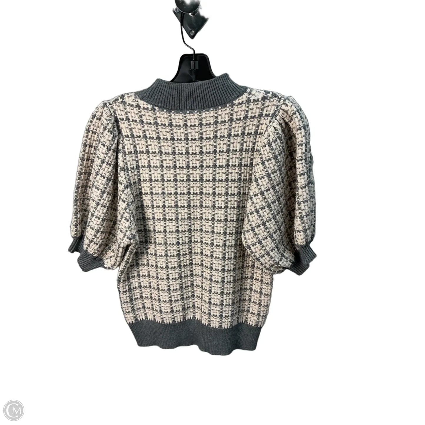 Sweater Short Sleeve By Thml In Grey & Tan, Size: Xs