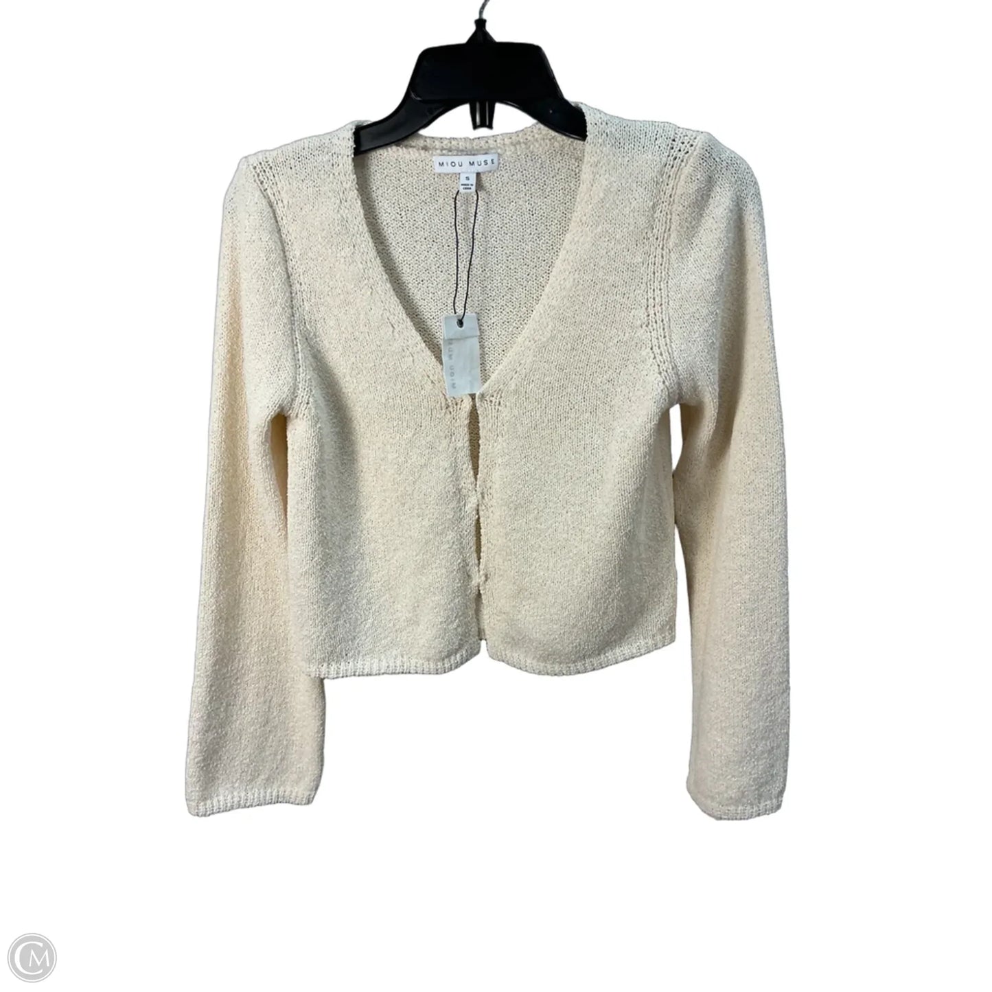 Cardigan By Miou Muse In Cream, Size: S