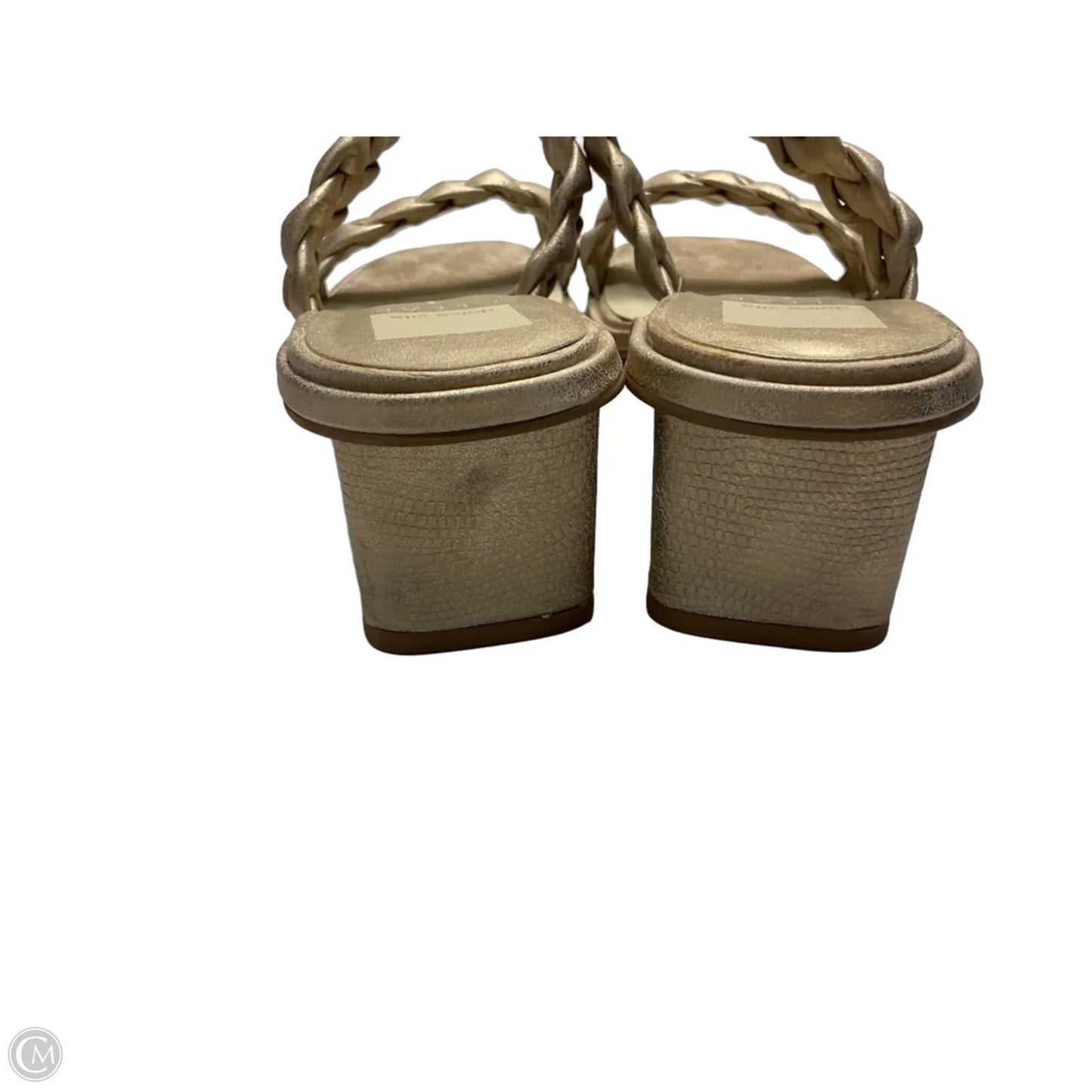 Sandals Heels Block By Dolce Vita In Gold, Size: 9