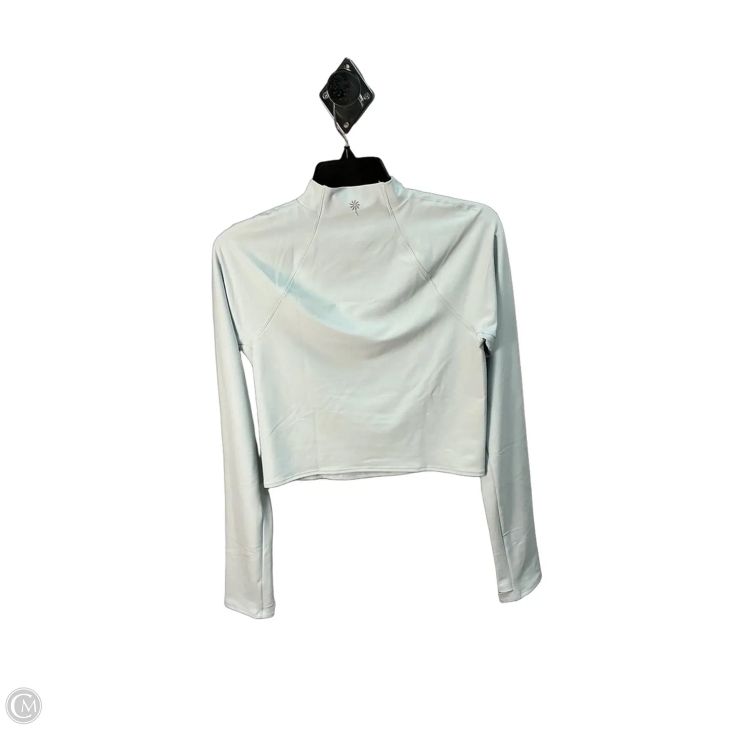 Athletic Top Long Sleeve Collar By Athleta In Green, Size: M