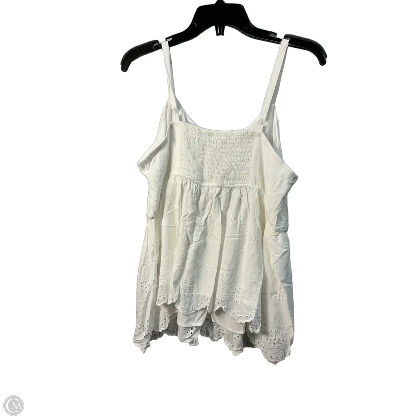 Top Sleeveless By Torrid In White, Size: L