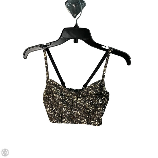 Athletic Bra By Lululemon In Brown & Cream, Size: Xs
