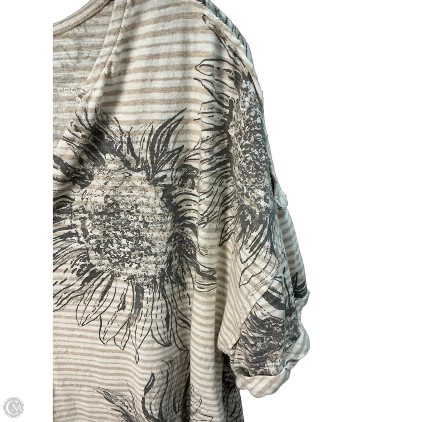 Top Short Sleeve By Pilcro In Beige, Size: S