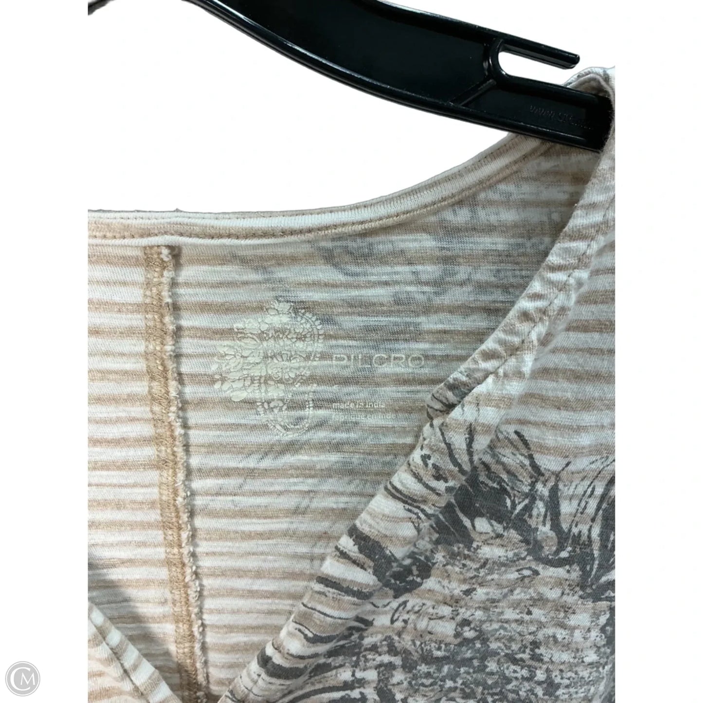 Top Short Sleeve By Pilcro In Beige, Size: S