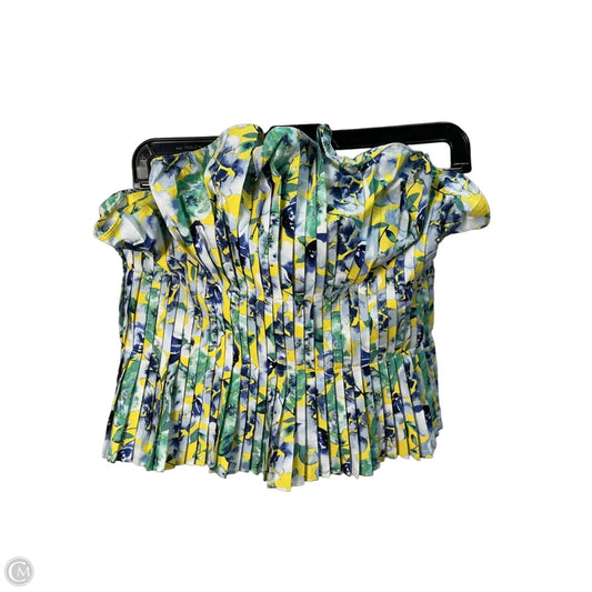 Top Sleeveless By White House Black Market In Green & Yellow, Size: S