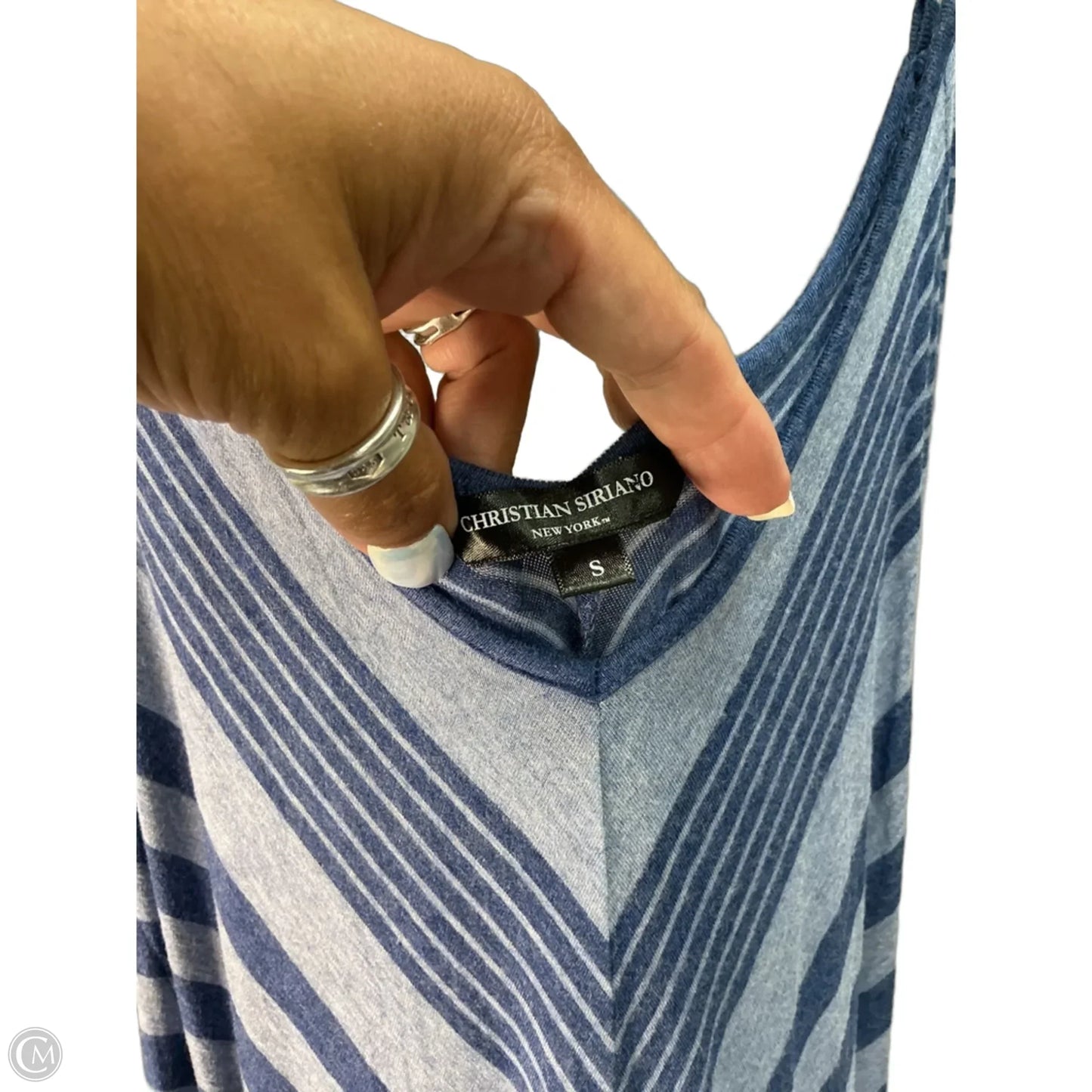Dress Casual Maxi By Christian Siriano In Blue, Size: S