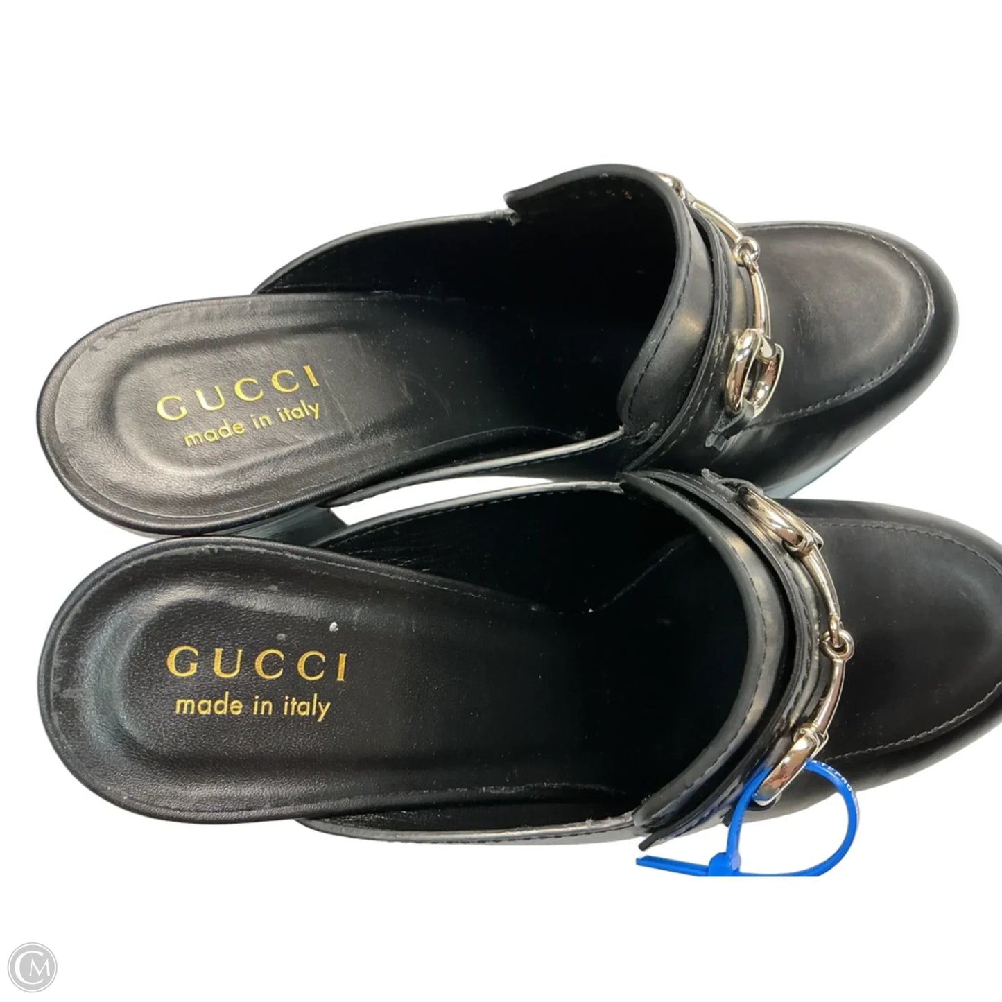 Shoes Luxury Designer By Gucci In Black, Size: 10