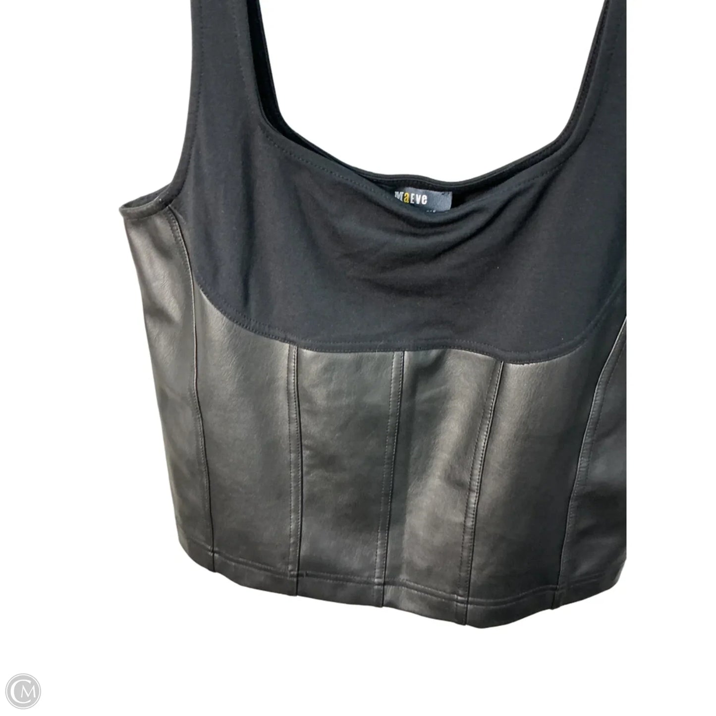 Top Sleeveless By Maeve In Black, Size: M