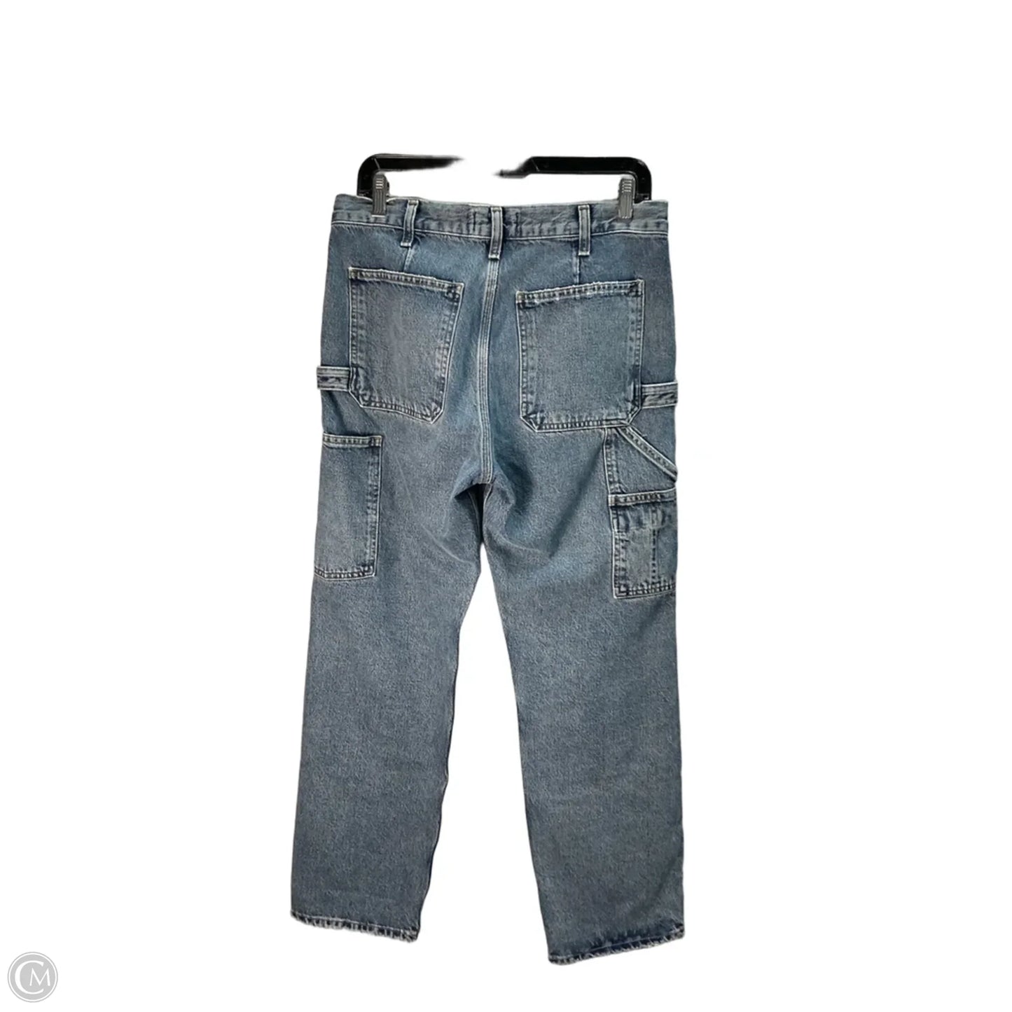 Jeans Wide Leg By Agolde In Blue, Size: 4