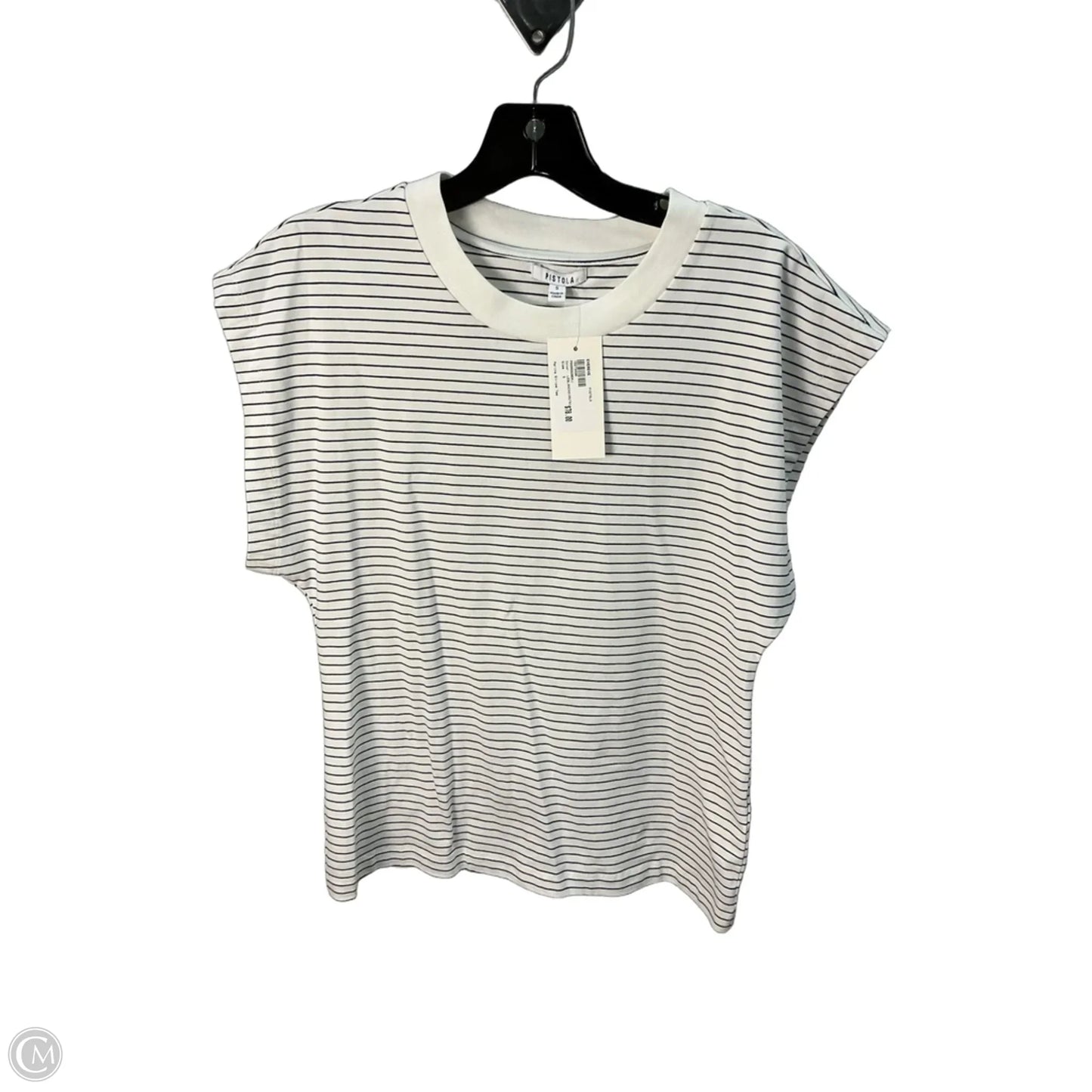 Top Sleeveless Basic By Pistola In Black & Cream, Size: S