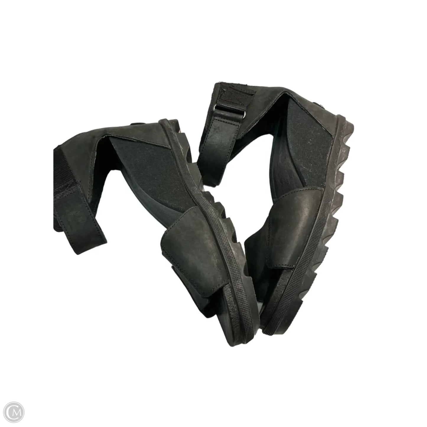 Sandals Heels Wedge By Sorel In Black, Size: 10