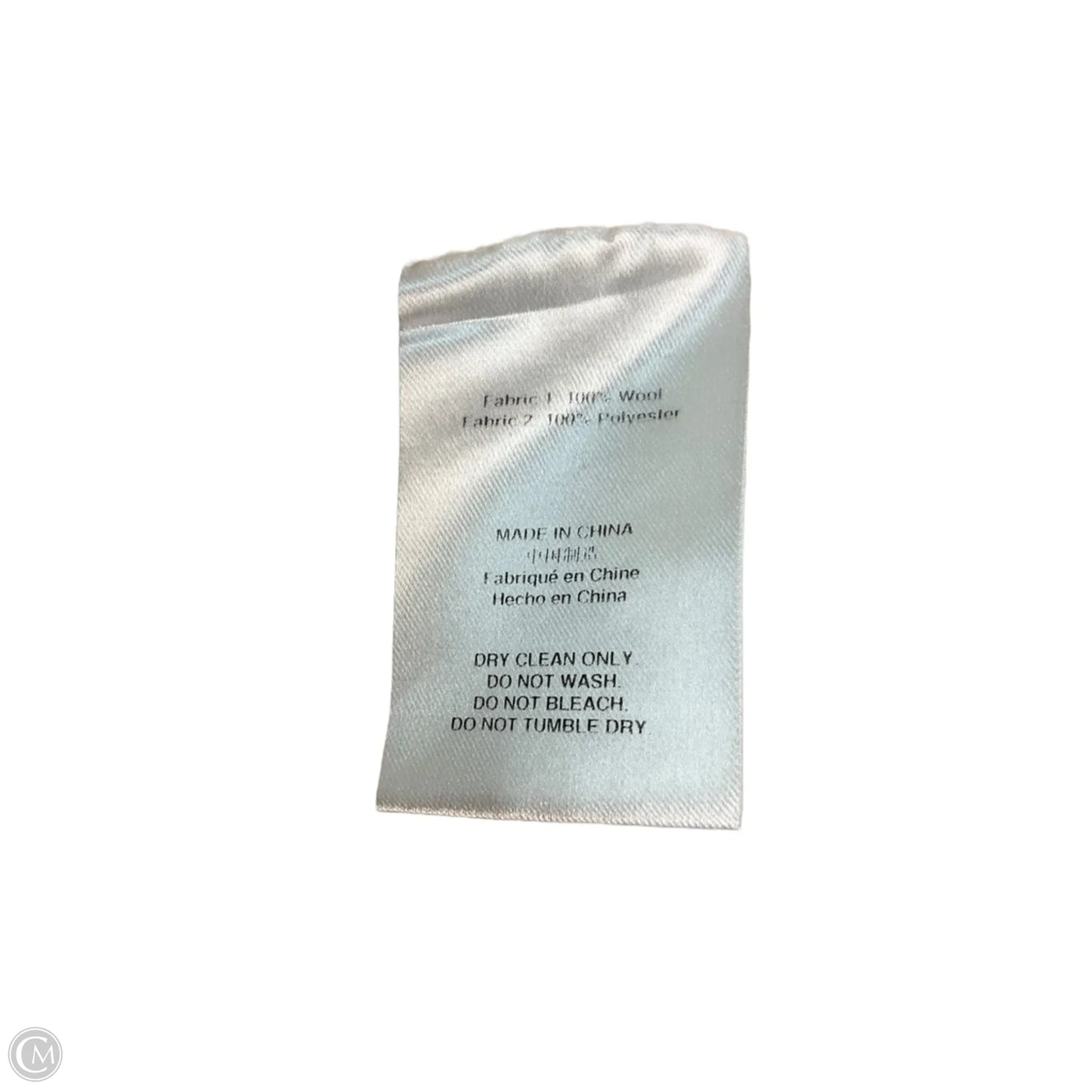 Coat Trench Coat By Cma In Grey & Tan, Size: S